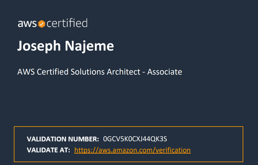 AWS Certified Solutions Architect - Associate